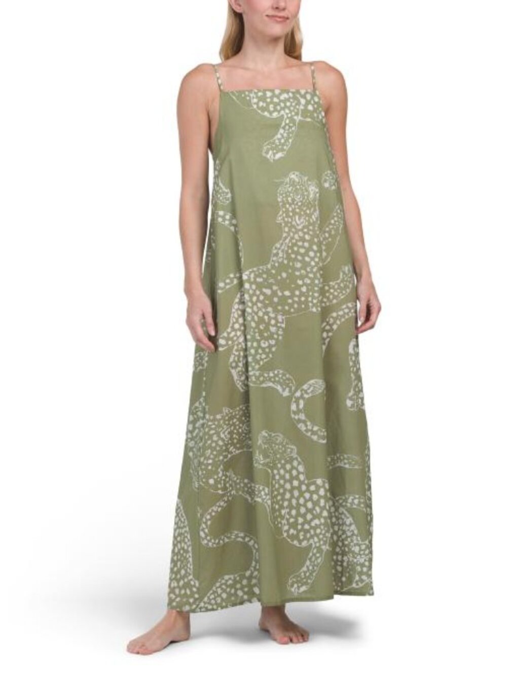 DESMOND & DEMPSEY Jaguar Square Neck Nightie
